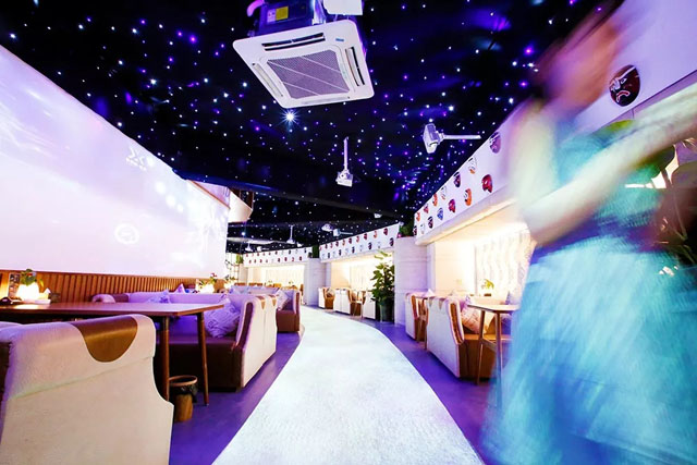 超夢(mèng)幻3D互動(dòng)投影餐廳強(qiáng)勢(shì)登錄四川南充