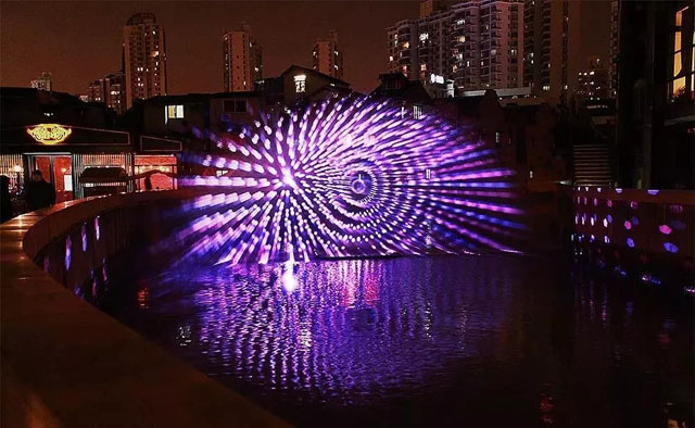 水幕光影藝術(shù)打造日夜聯(lián)動(dòng)的視覺(jué)盛宴