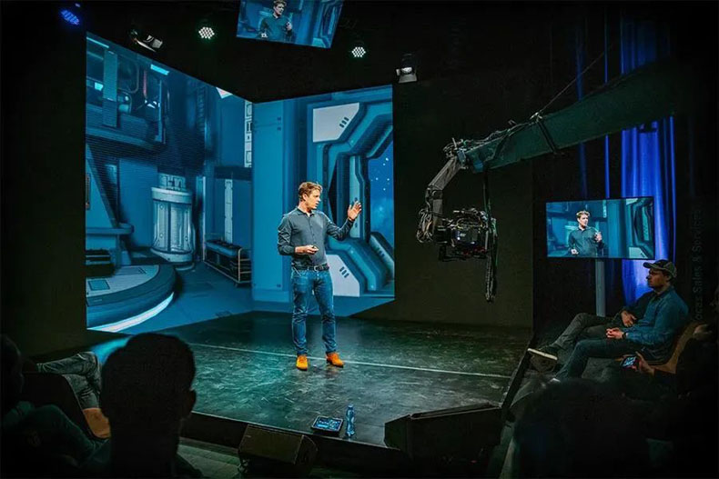 <a href=http://www.szzs360.com/led/ target=_blank>LED屏</a>幕+虛擬制作|雷迪奧展示LED花式應用